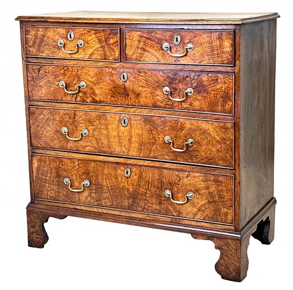Georgian 18th Century Elm Chest Of Drawers