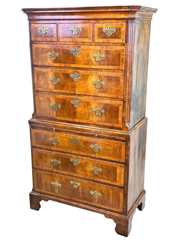 Georgian 18th Century Walnut Tallboy