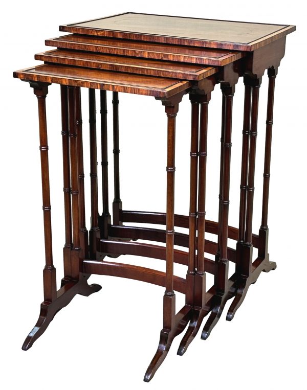 Quartetto Nest Of Four Mahogany Coffee Tables