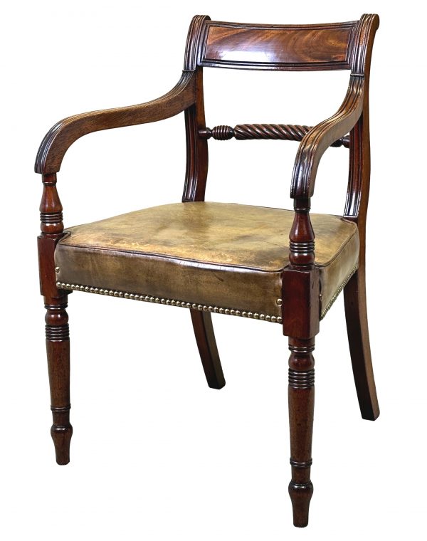 19th Century Regency Mahogany Armchair
