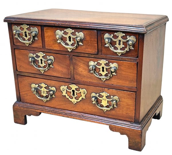 Rare 18th Century Georgian Mahogany Miniature Chest