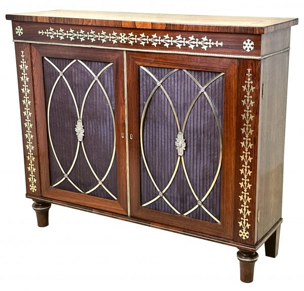 Regency 19th Century Rosewood Side Cabinet
