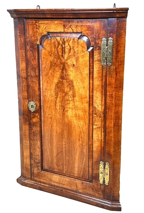 Early 18th Century Walnut Corner Cupboard