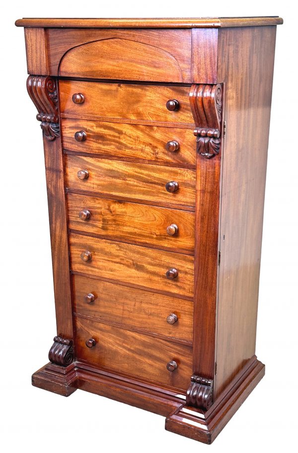 19th Century Mahogany Wellington Chest