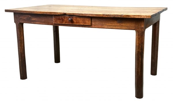Small 19th Century Elm Farmhouse Dining Table