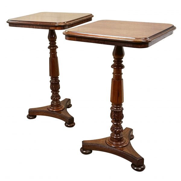 Pair Of Regency Rosewood Lamp Tables