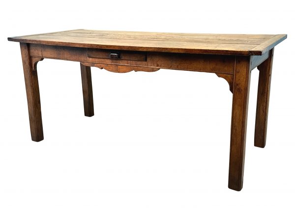 French 19th Century Oak Farmhouse Dining Table