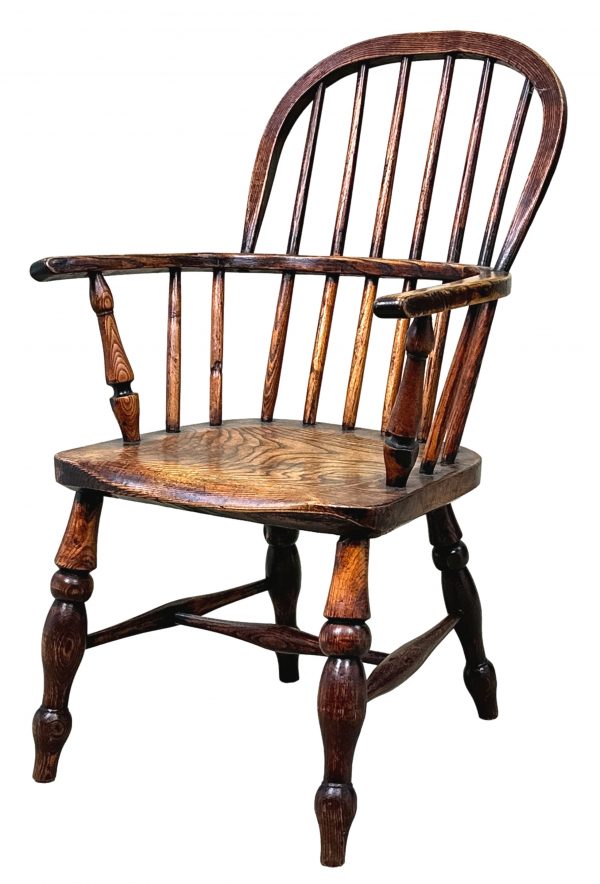 Ash & Elm 19th Century Childs Windsor Armchair