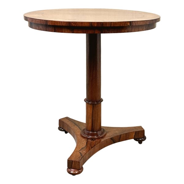 Rosewood Circular Regency Lamp Table
