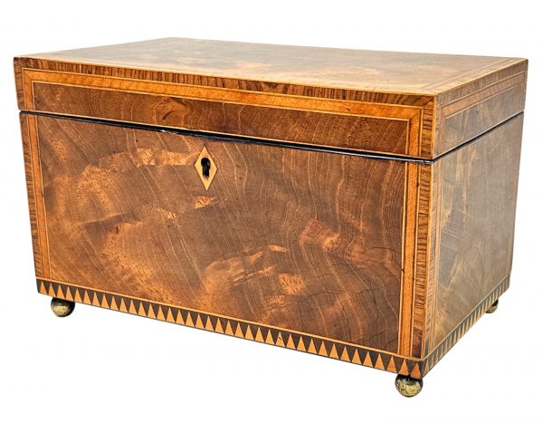 Georgian 18th Century Mahogany Rectangular Tea Caddy