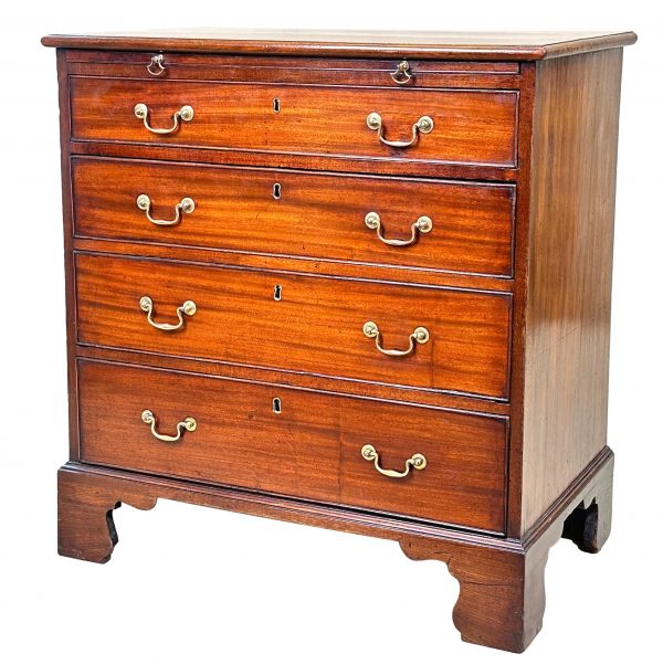 Small Georgian Mahogany Chest With Slide