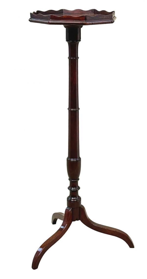 George III Mahogany Torchere Candle Stand