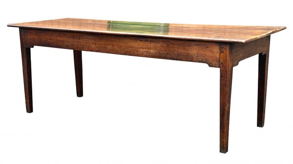 English Georgian Elm Farmhouse Dining Table