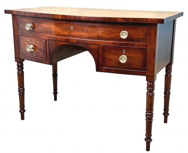 Georgian Mahogany Bowfront Dressing Table