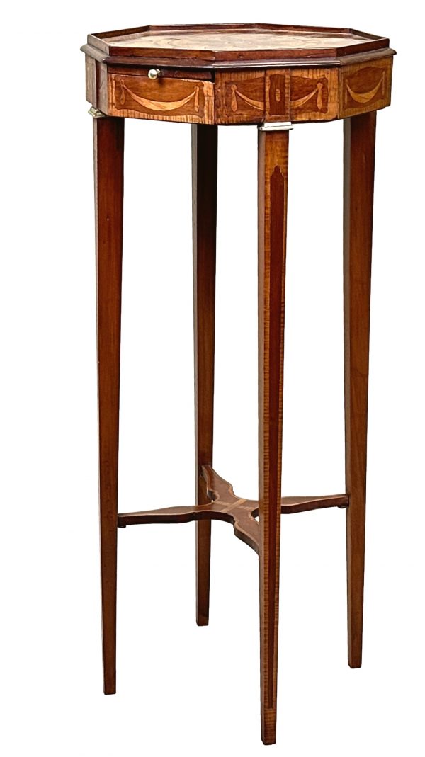 Octagonal Late 19th Century Mahogany & Satinwood Occasional Table