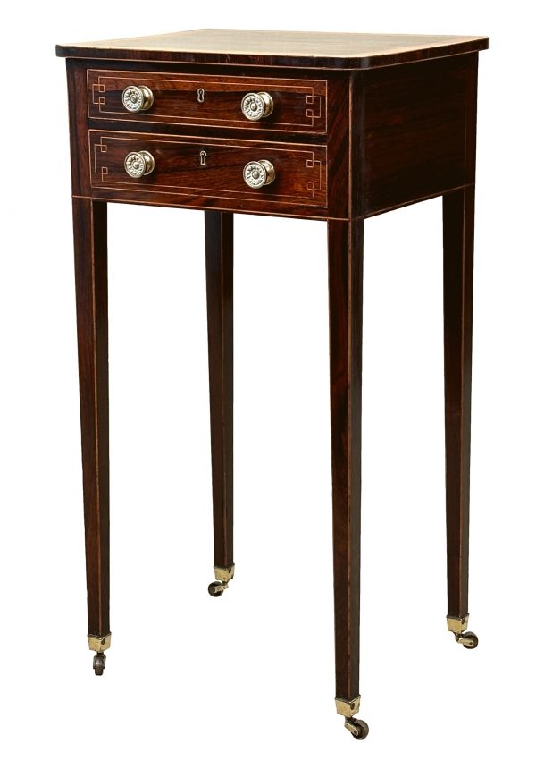 Regency Rosewood Rectangular Lamp Table