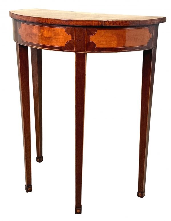 Small Georgian 18th Century Demi Lune Pier Table