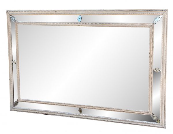Rare Large 19th Century Italian Painted Marginal Mirror