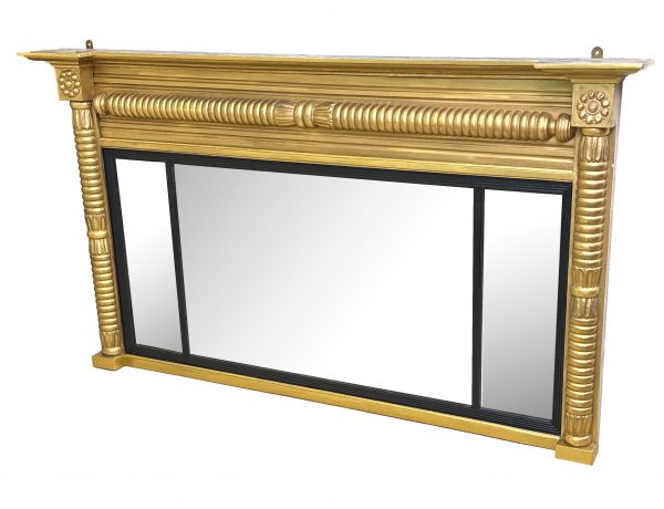 Small 19th Century Gilt Overmantle Mirror