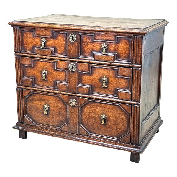 Small 17th Century Oak Chest Of Drawers