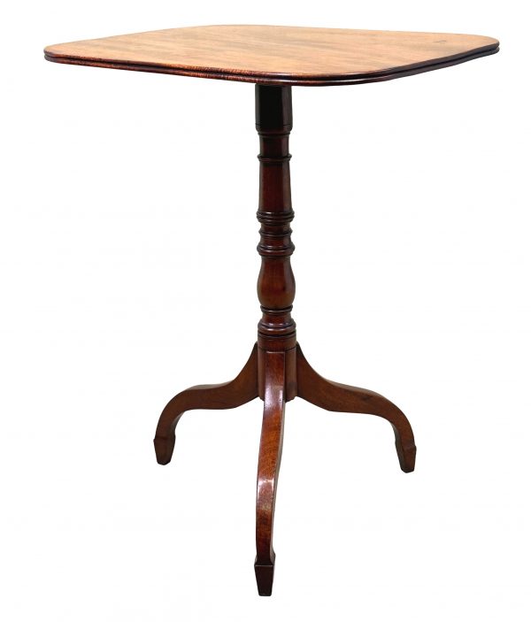 Regency Mahogany Tilt Top Rectangular Wine Table