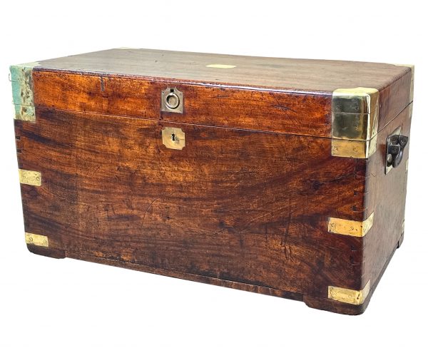 Camphor Wood 19th Century Military Campaign Trunk