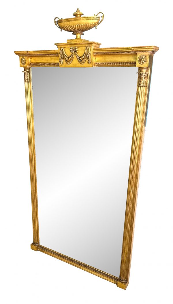 Neoclassical 18th Century Giltwood Pier Mirror