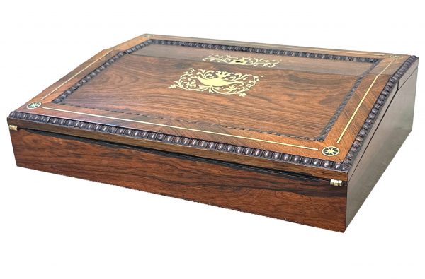 Regency Rosewood 19th Century Writing Slope