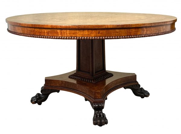 Regency Burr Oak Circular Centre Table