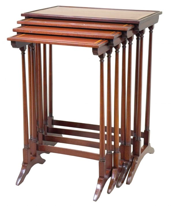 19th Century Nest Of Four Mahogany Coffee Tables