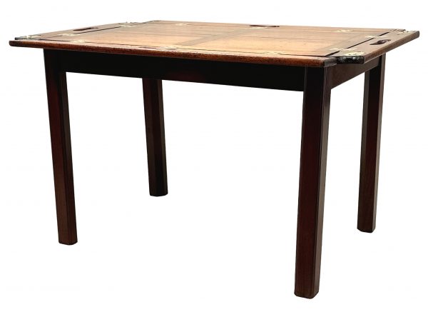 Georgian Mahogany Rectangular Folding Butlers Tray On Stand