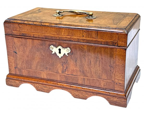 18th Century Walnut Tea Caddy