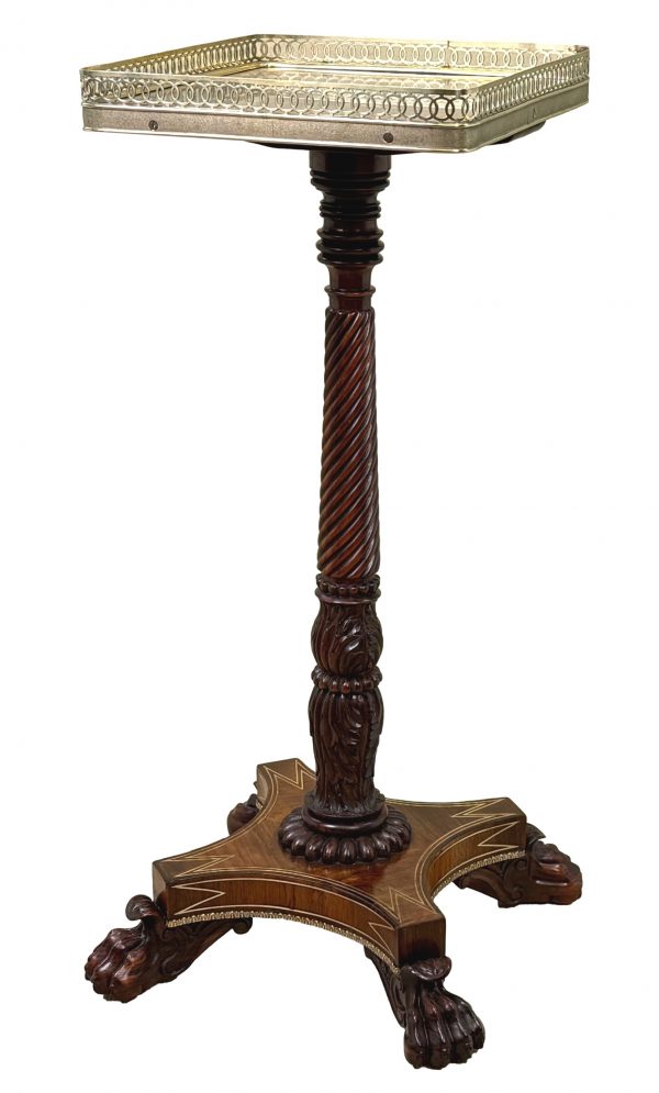 Grisaille Painted Regency Rosewood Occasional Table