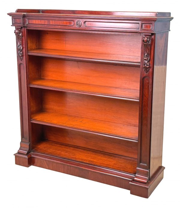Mahogany 19th Century Open Bookcase
