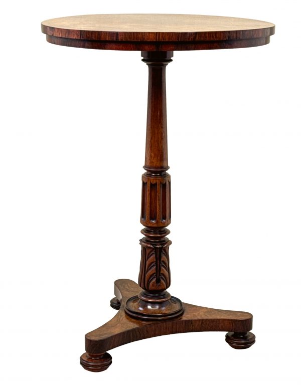 Regency Rosewood Circular Lamp Table