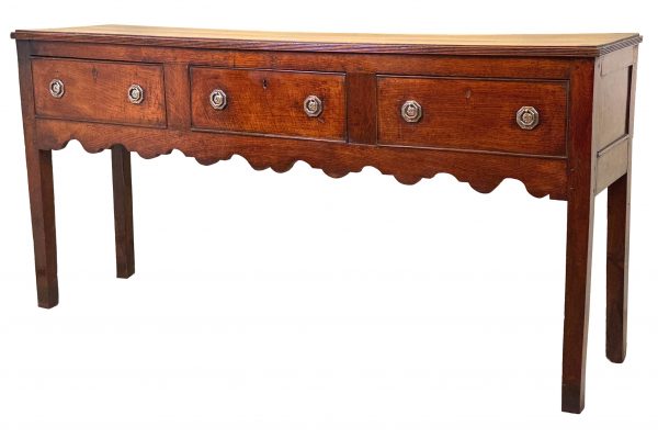 Small Georgian 18th Century Oak Dresser Base