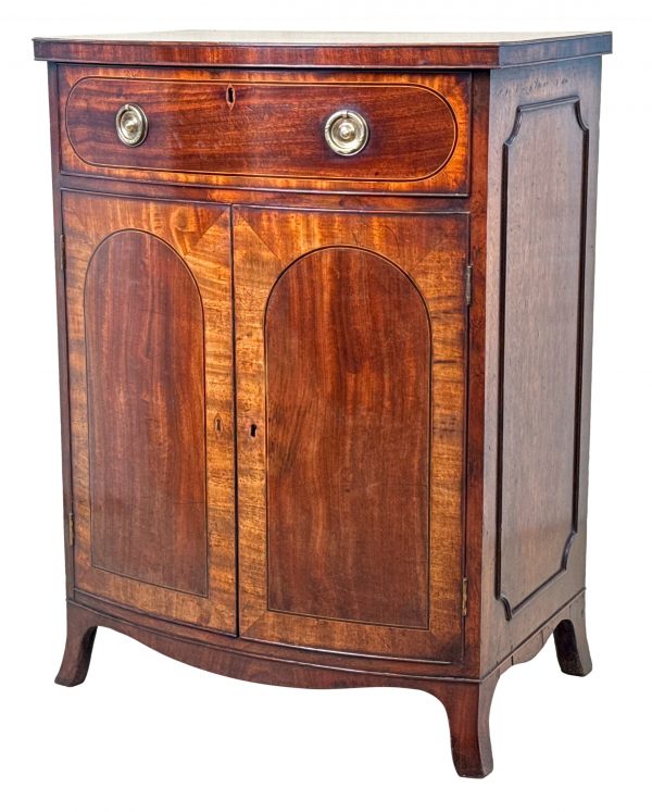 Georgian 18th Century Bowfront Side Cupboard