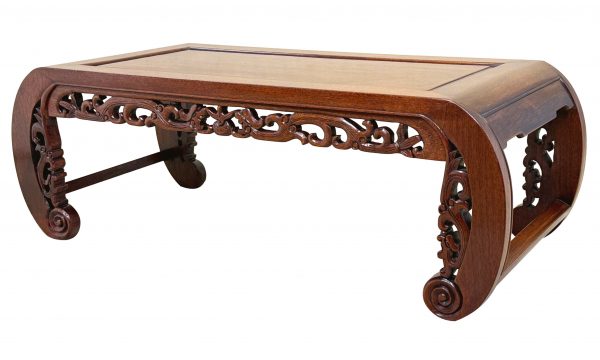 19th Century Oriental Hardwood Opium Coffee Table
