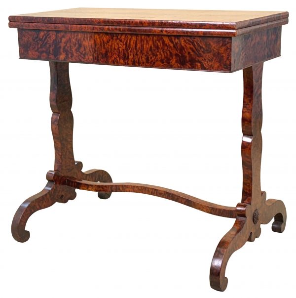 19th Century Thuya Wood Card Games Table