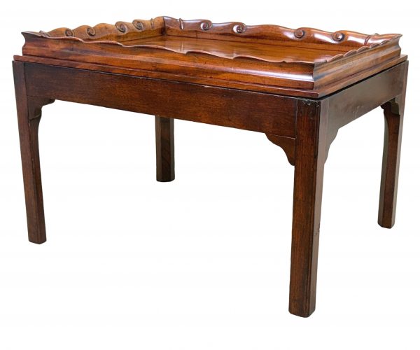 18th Century Georgian Mahogany Tray On Stand