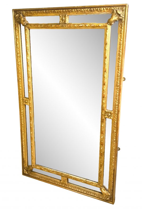 Rectangular 19th Century Gilt Overmantle Mirror