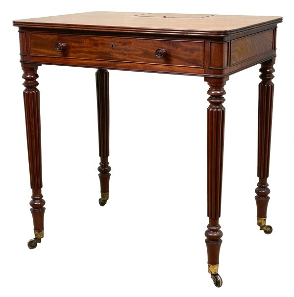 Fine Regency Mahogany Chamber Writing Table