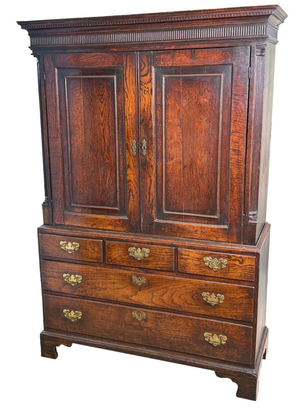 Georgian 18th Century Oak Press Cupboard