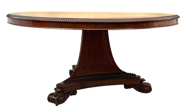 Large Regency Mahogany Hall Centre Table