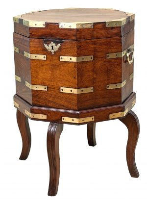 Anglo Indian 18th Century Georgian Padouk Cellarette
