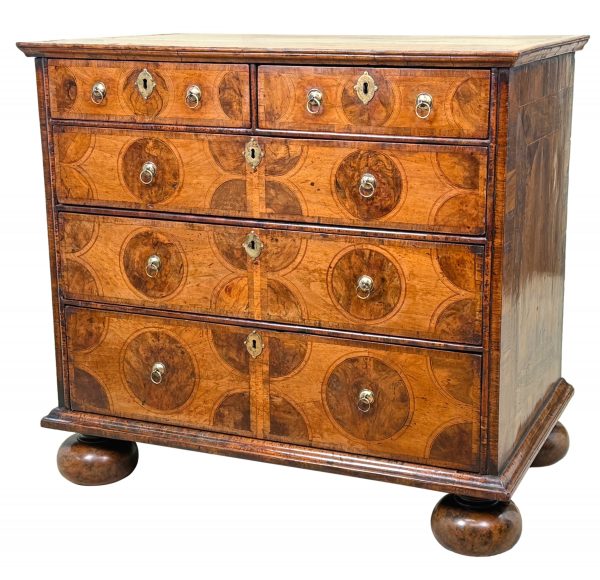 17th Century William & Mary Period Walnut Chest Of Drawers