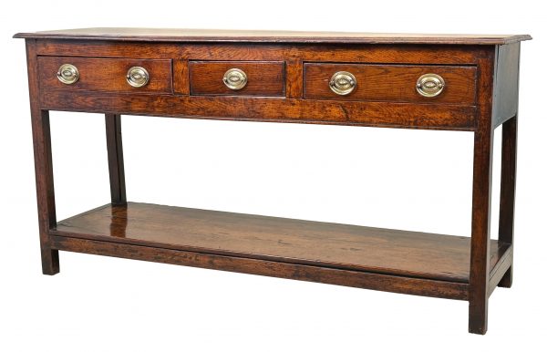 Small Georgian 18th Century Oak Dresser Base