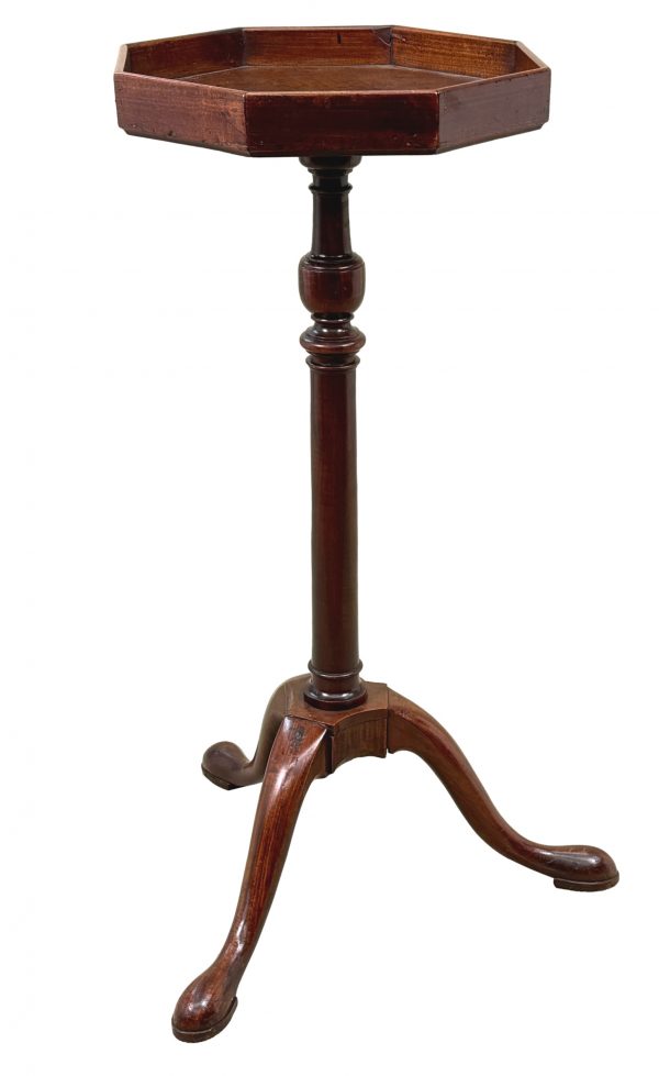 Rare 18th Century Georgian Mahogany Torchere Candle Stand