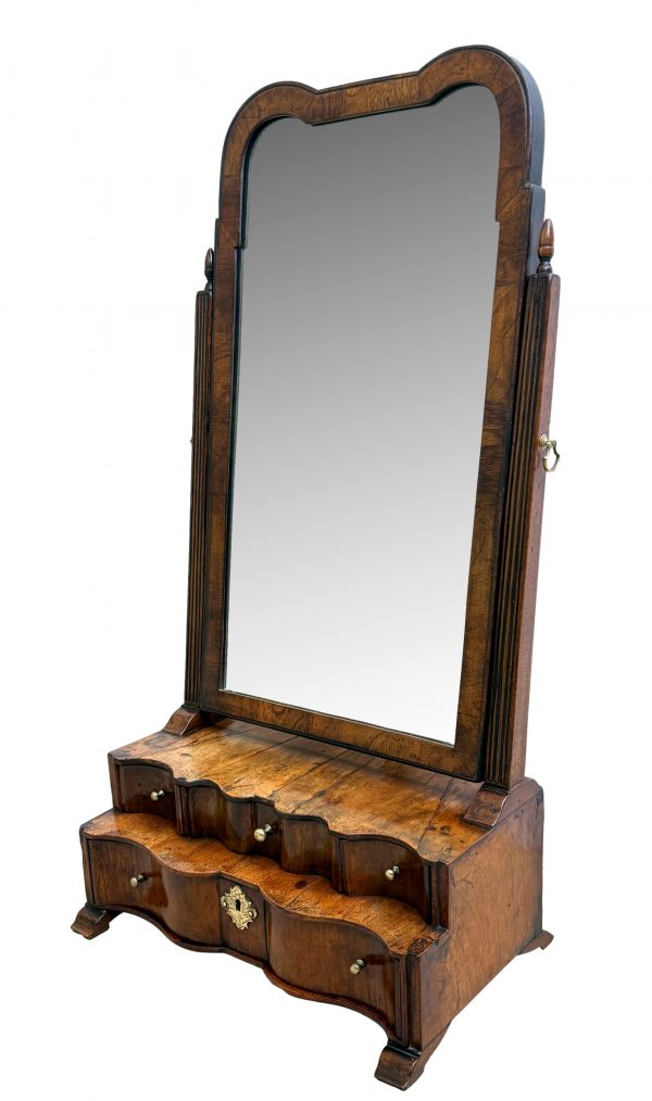 Queen Anne Walnut Dressing Table Mirror Early 18th Century