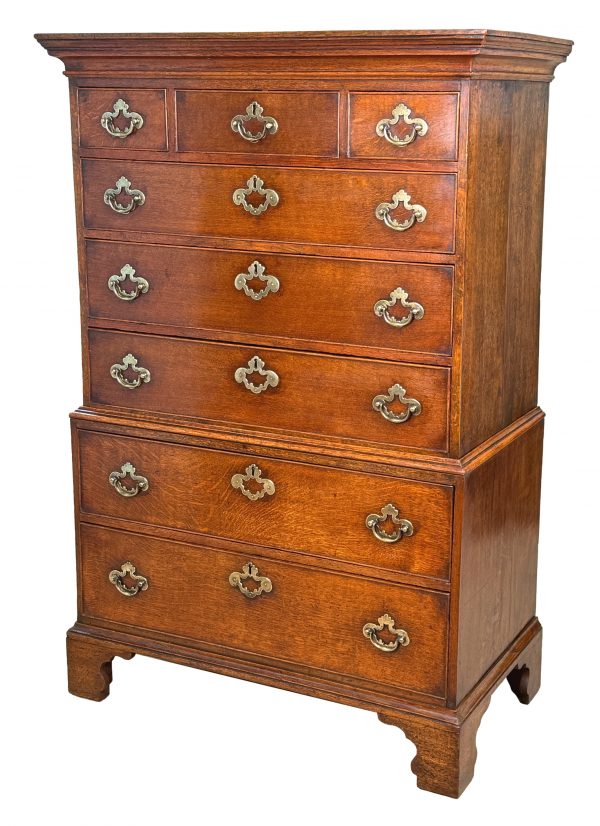 Very Small Georgian 18th Century Oak Tallboy